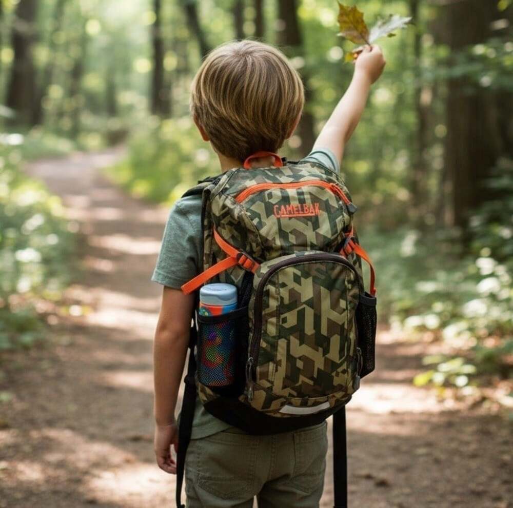 Camelbak Mini Mule Kids Hydration Backpack 1.5L Camo Print NO BLADDER SYSTEM